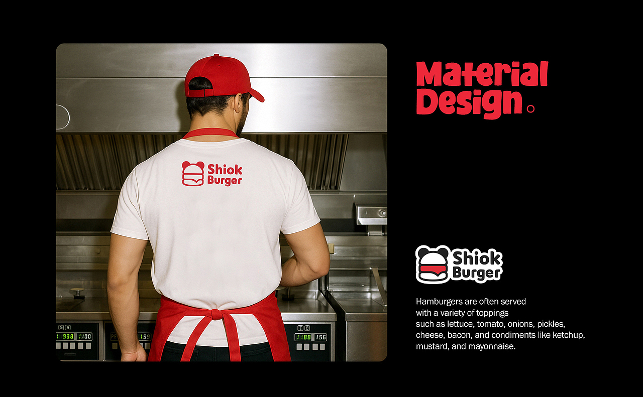 新加坡Shiok Burger新奇汉堡 餐饮熊猫IP全案设计