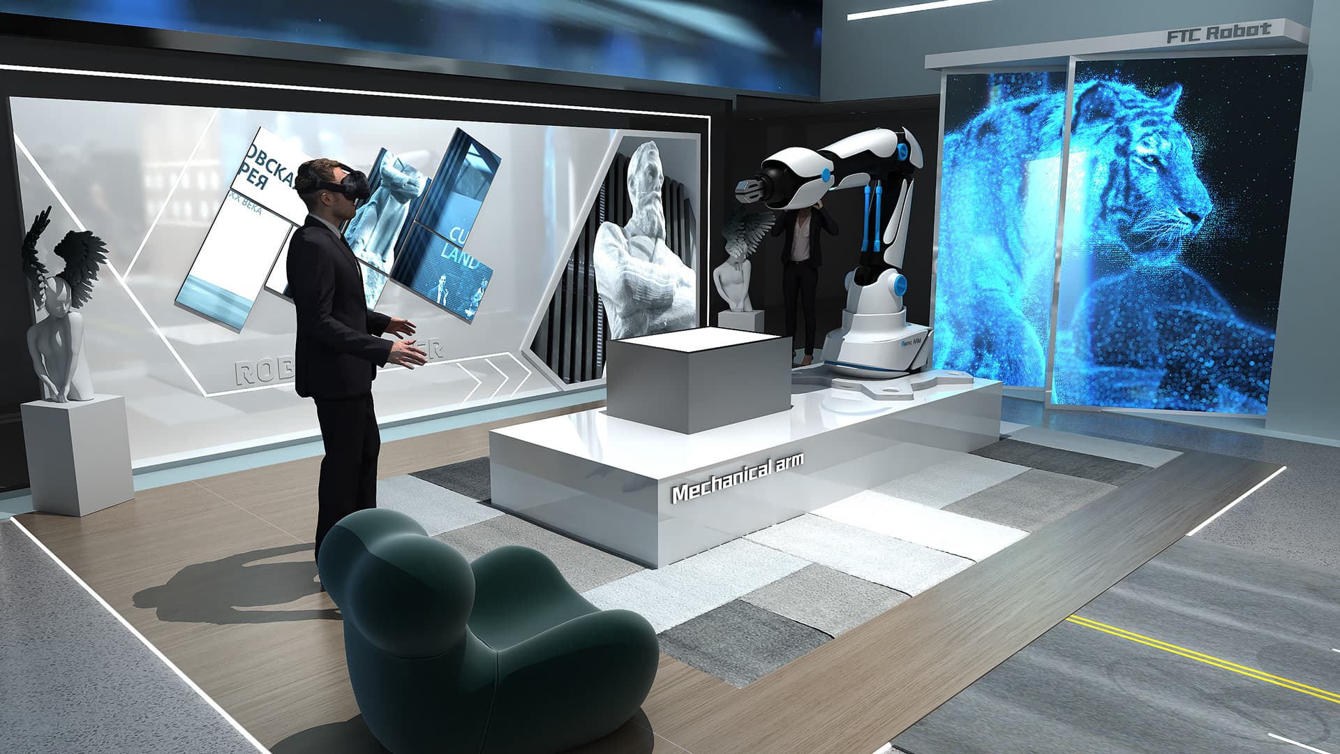 沉浸人工智能展厅，畅享智能科技互动盛宴-森克思科技（图ZMTUxODEzNzY=） - 观点 - 站酷设计师森克思科技原创素材 - 站酷ZCOOL