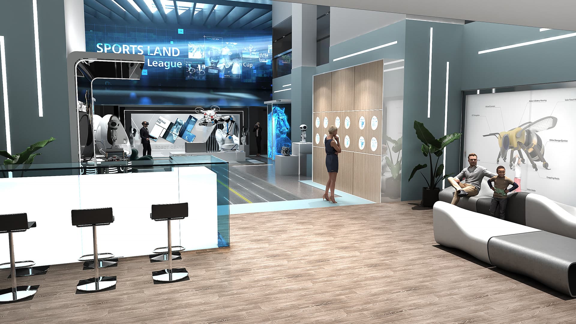 沉浸人工智能展厅，畅享智能科技互动盛宴-森克思科技（图ZMTUxODEzODA=） - 观点 - 站酷设计师森克思科技原创素材 - 站酷ZCOOL