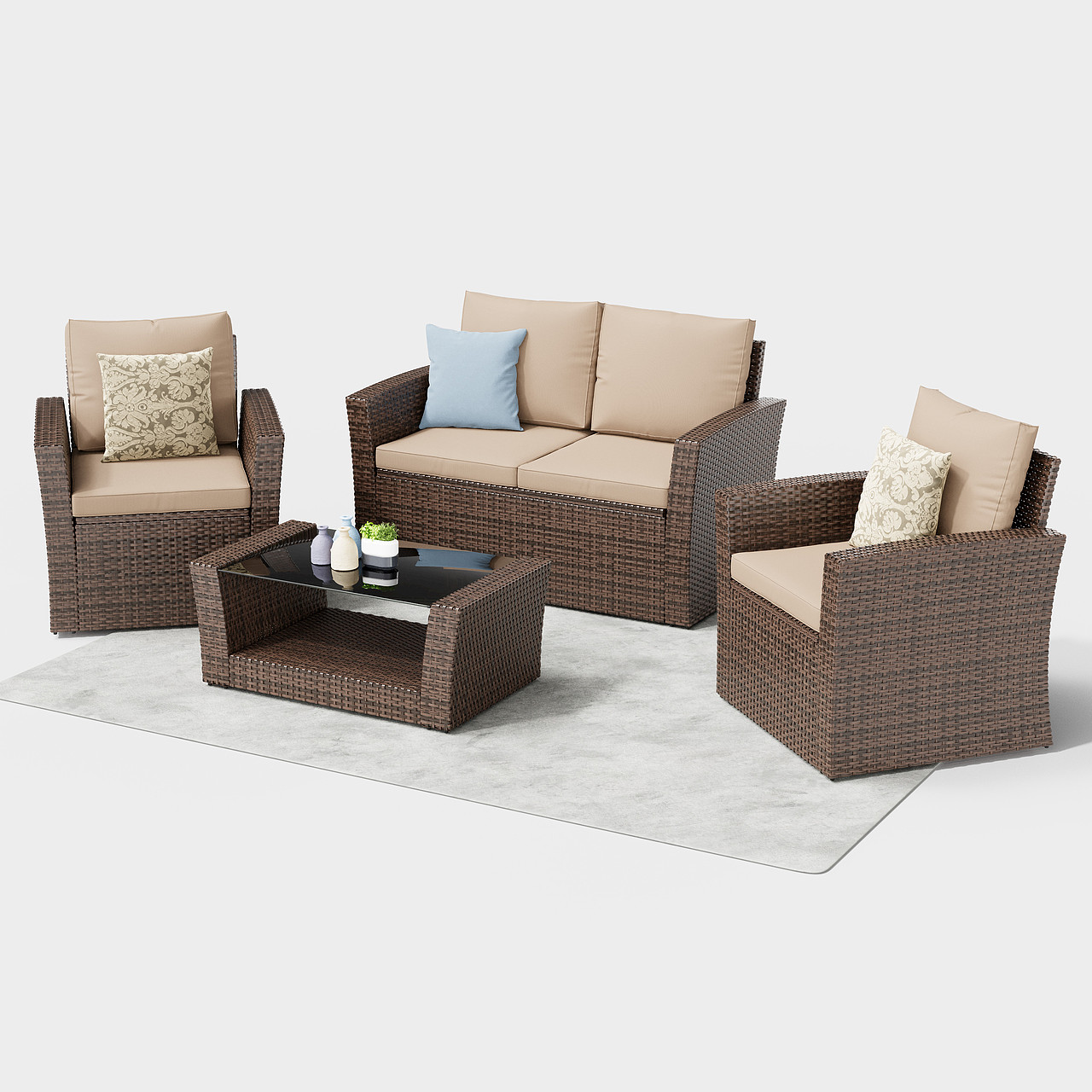 跨境电商  藤编建模+渲染+AI