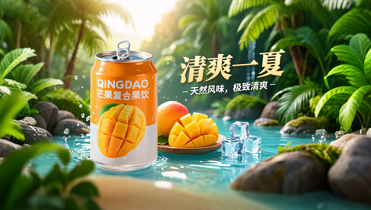 AI广告 芒果果饮（图ZMzk0NjM5OTYw） - AI作品 - 站酷设计师笔头菜原创素材 - 站酷ZCOOL