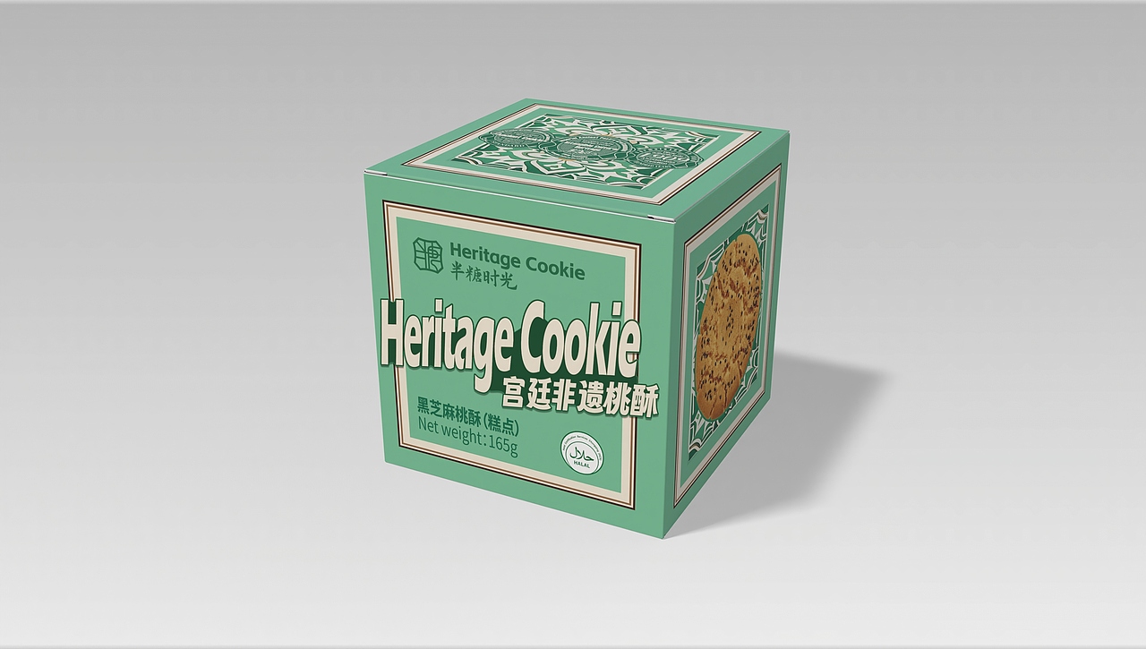 出口清真风格桃酥包装