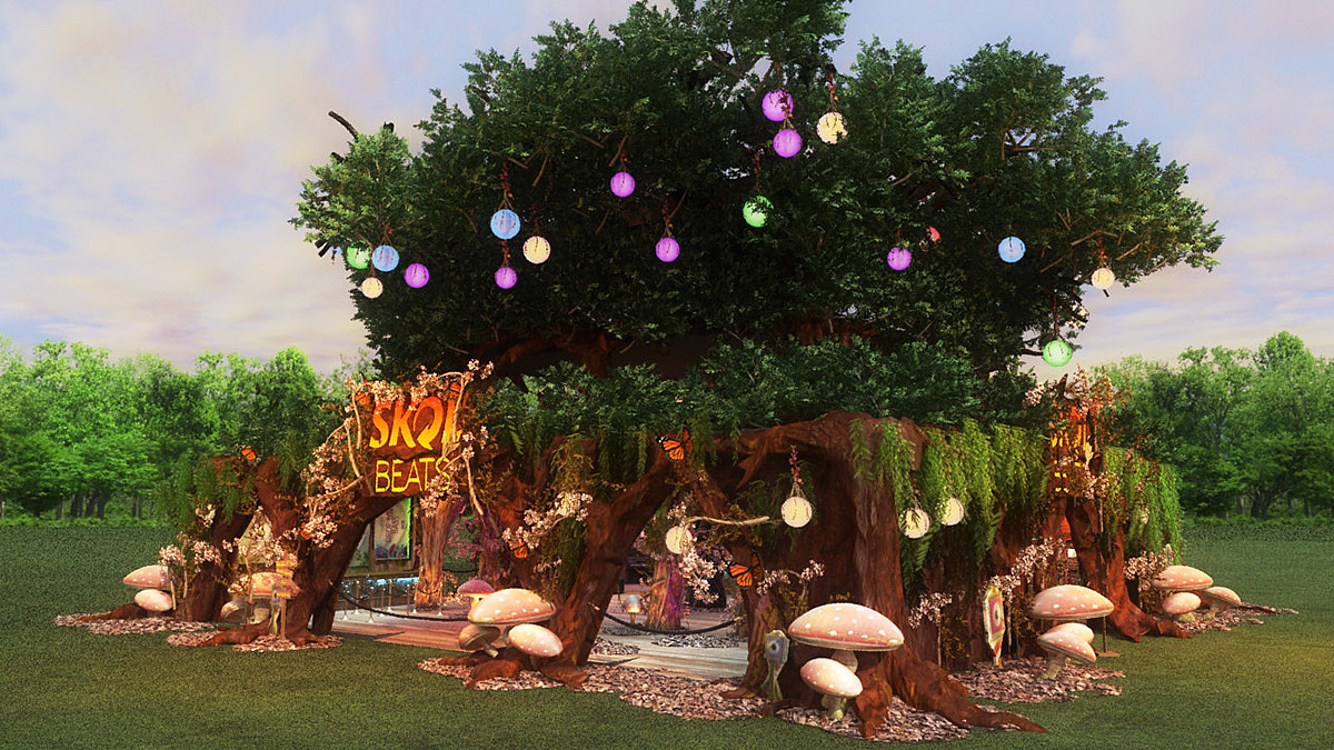 欧美森林风美陈设计 | 超有氛围的唯美童话世界