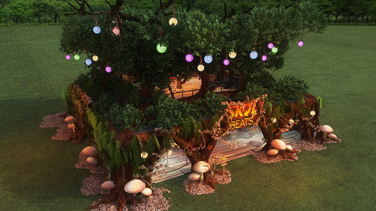 欧美森林风美陈设计 | 超有氛围的唯美童话世界