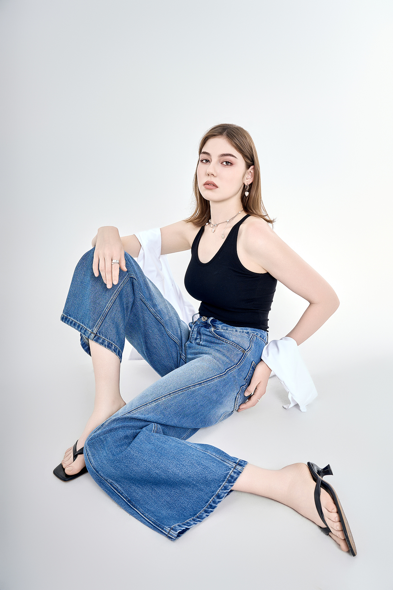 外模牛仔裤拍摄