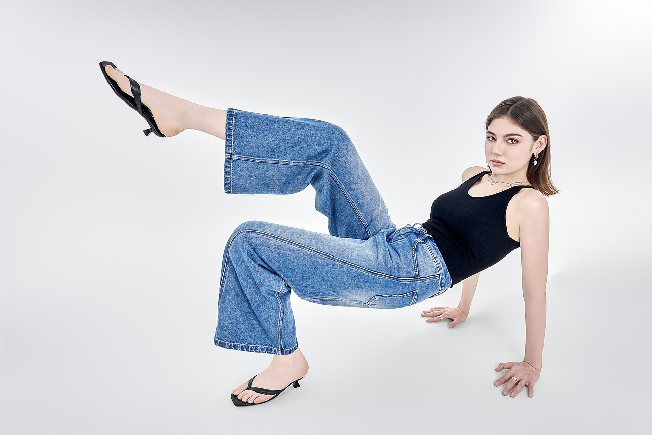 外模牛仔裤拍摄