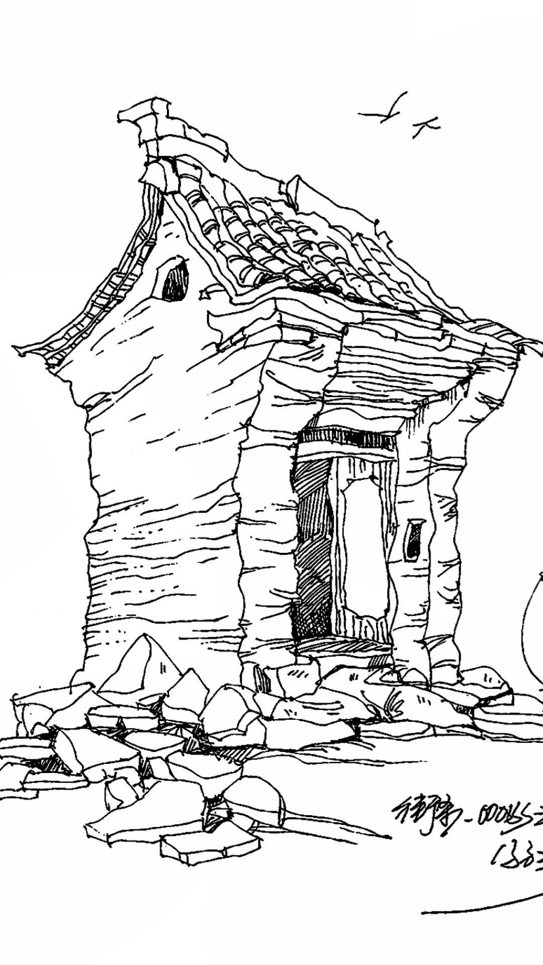 街景速写，关于风景建筑。（图ZMzk0NjY2MjUy） - 绘画 - 站酷设计师山水之间手绘图像原创素材 - 站酷ZCOOL