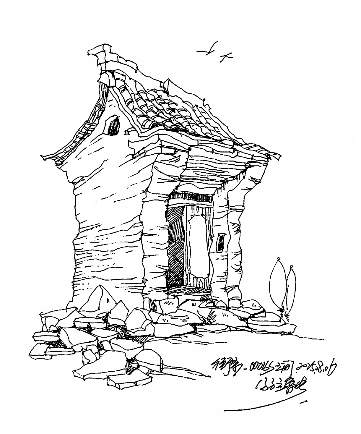 街景速写，关于风景建筑。（图ZMzk0NjY2MjU2） - 绘画 - 站酷设计师山水之间手绘图像原创素材 - 站酷ZCOOL