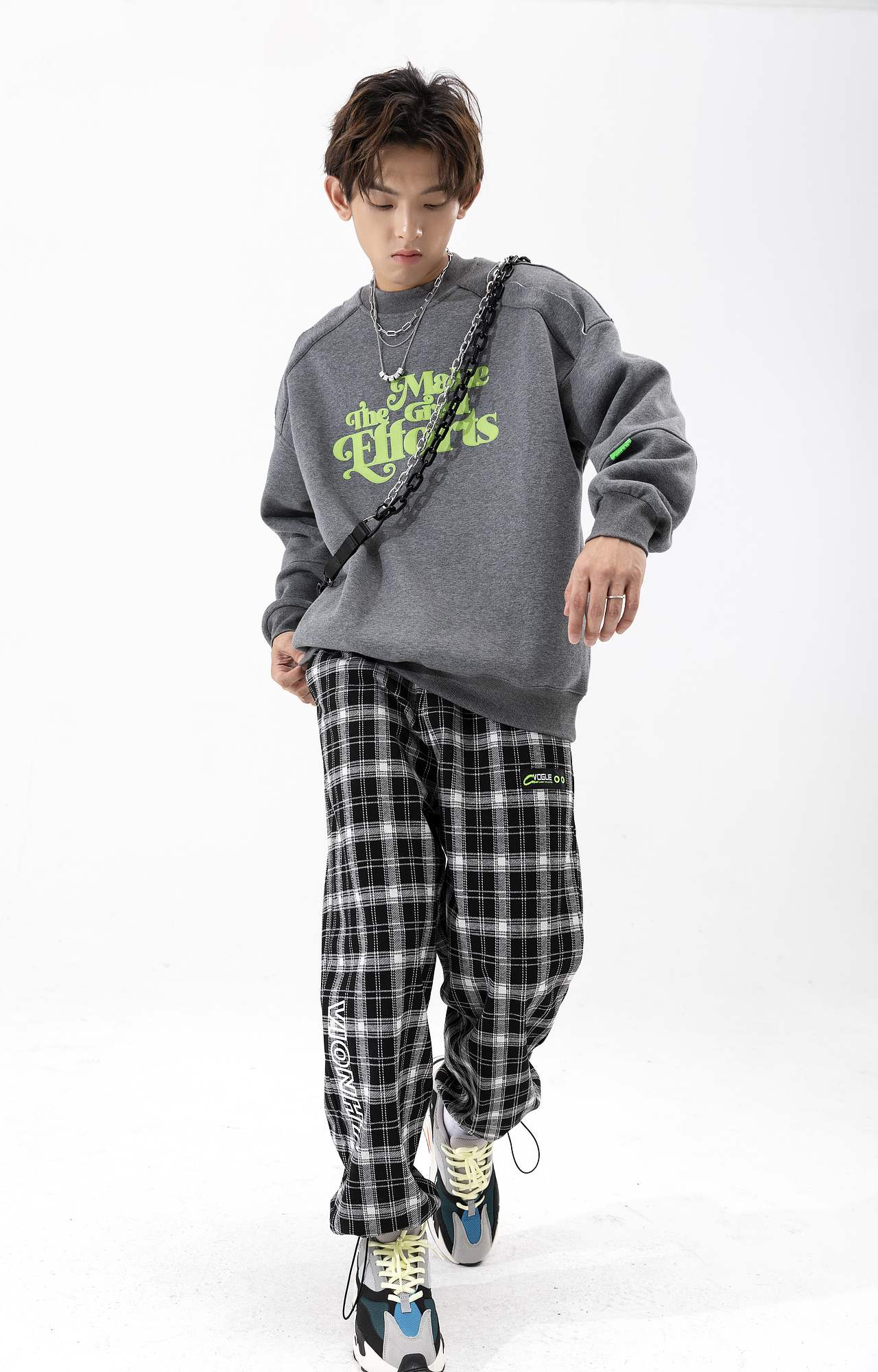 潮牌男装卫衣拍摄