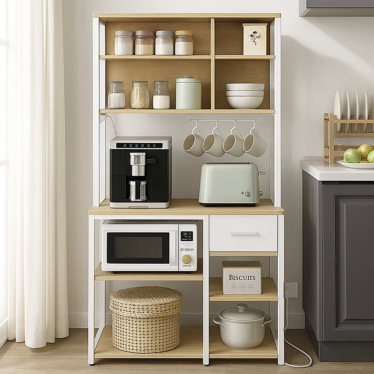 应用AIGC-亚马逊家具厨房收纳柜