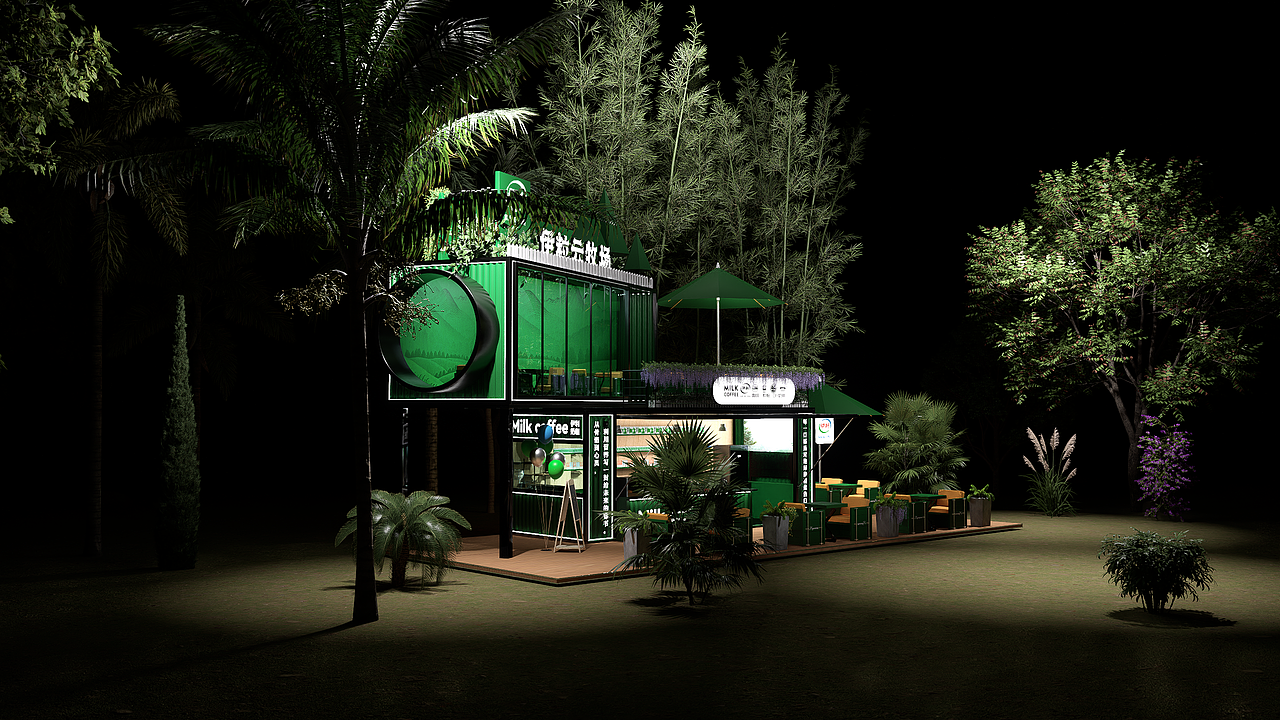 伊利云牧场-公园无人休闲吧（图ZMzk0NjgxNjMy） - 产品 - 站酷设计师慕斯D原创素材 - 站酷ZCOOL