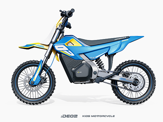 儿童越野摩托车 — 哈士奇设计