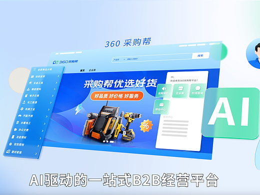 360采购帮-AI一站式B2B经验平台动画｜MG动画