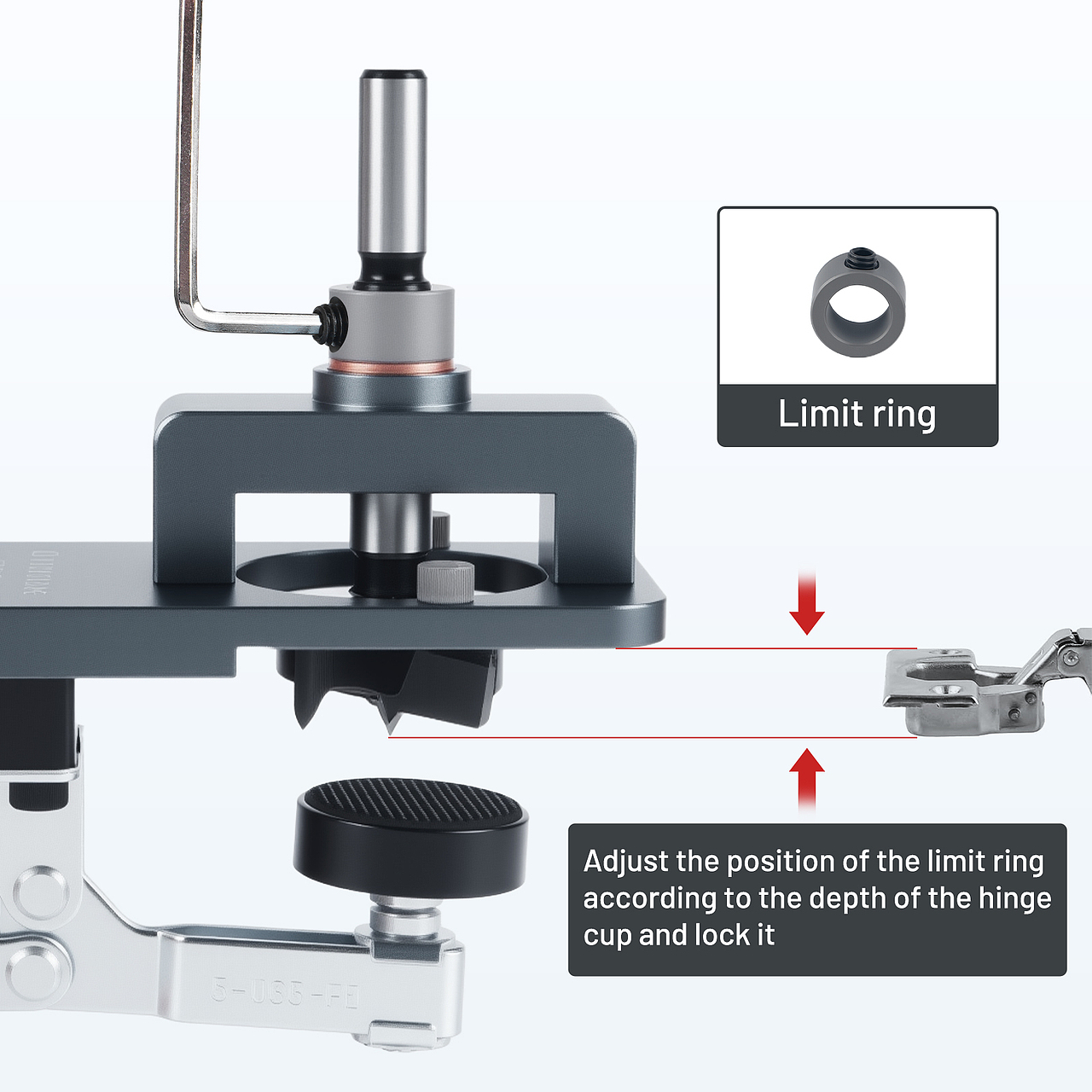 柜门板合页铰链开孔器