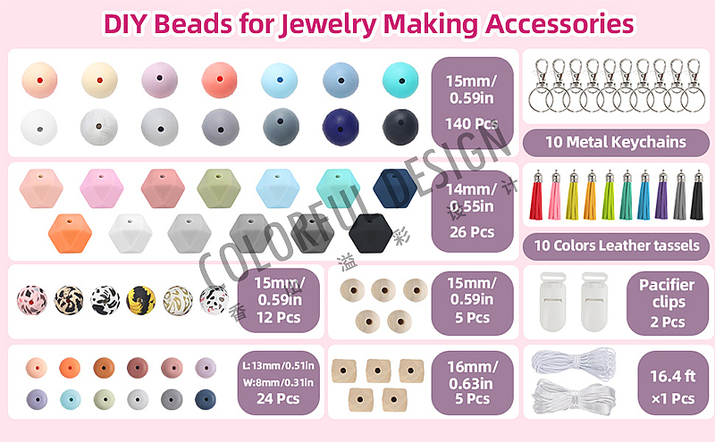 DIY手串-亚马逊主副图A+详情页设计拍摄 精修 排版案例