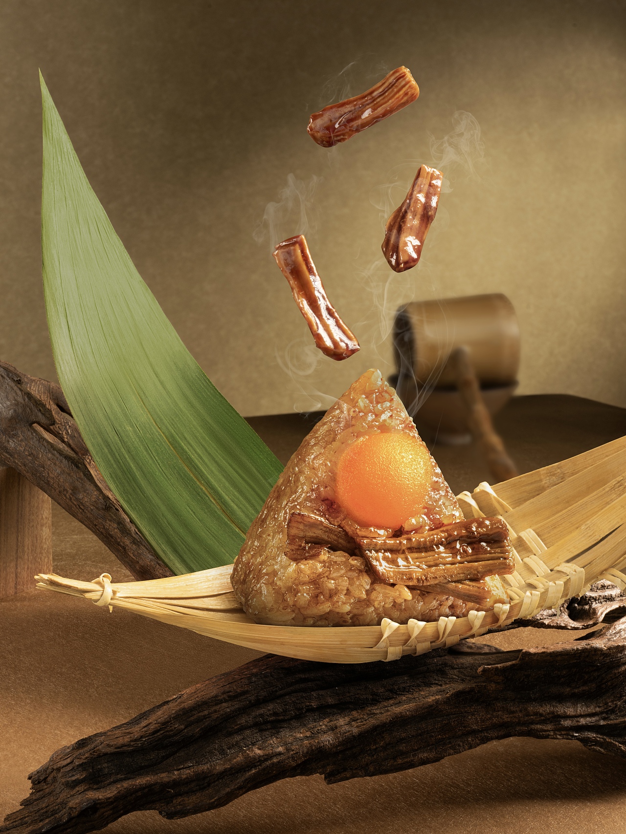 仟吉KenGee×春生生画｜粽香归田园 手作见自然（图ZMzk0NzA0ODg4） - 美食摄影 - 站酷设计师春生生画原创素材 - 站酷ZCOOL