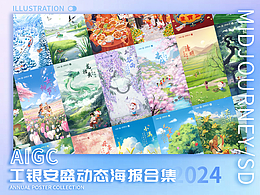 作品集-全年系列节气节日海报