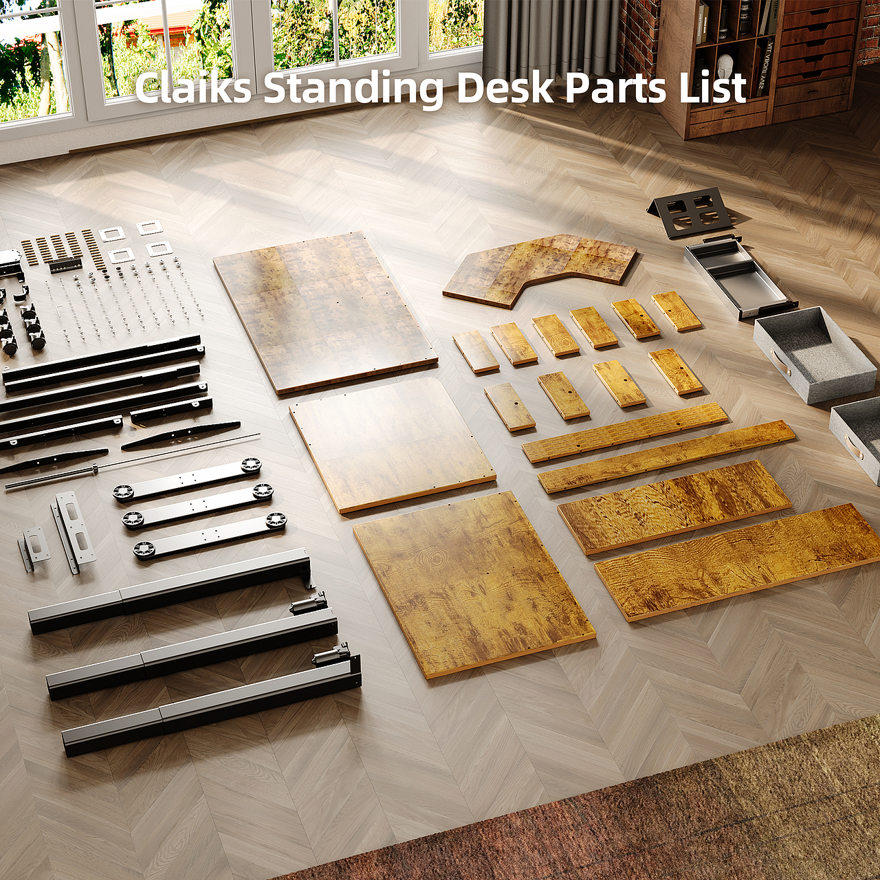 Amazon | CLaiks 双电机三转升降桌