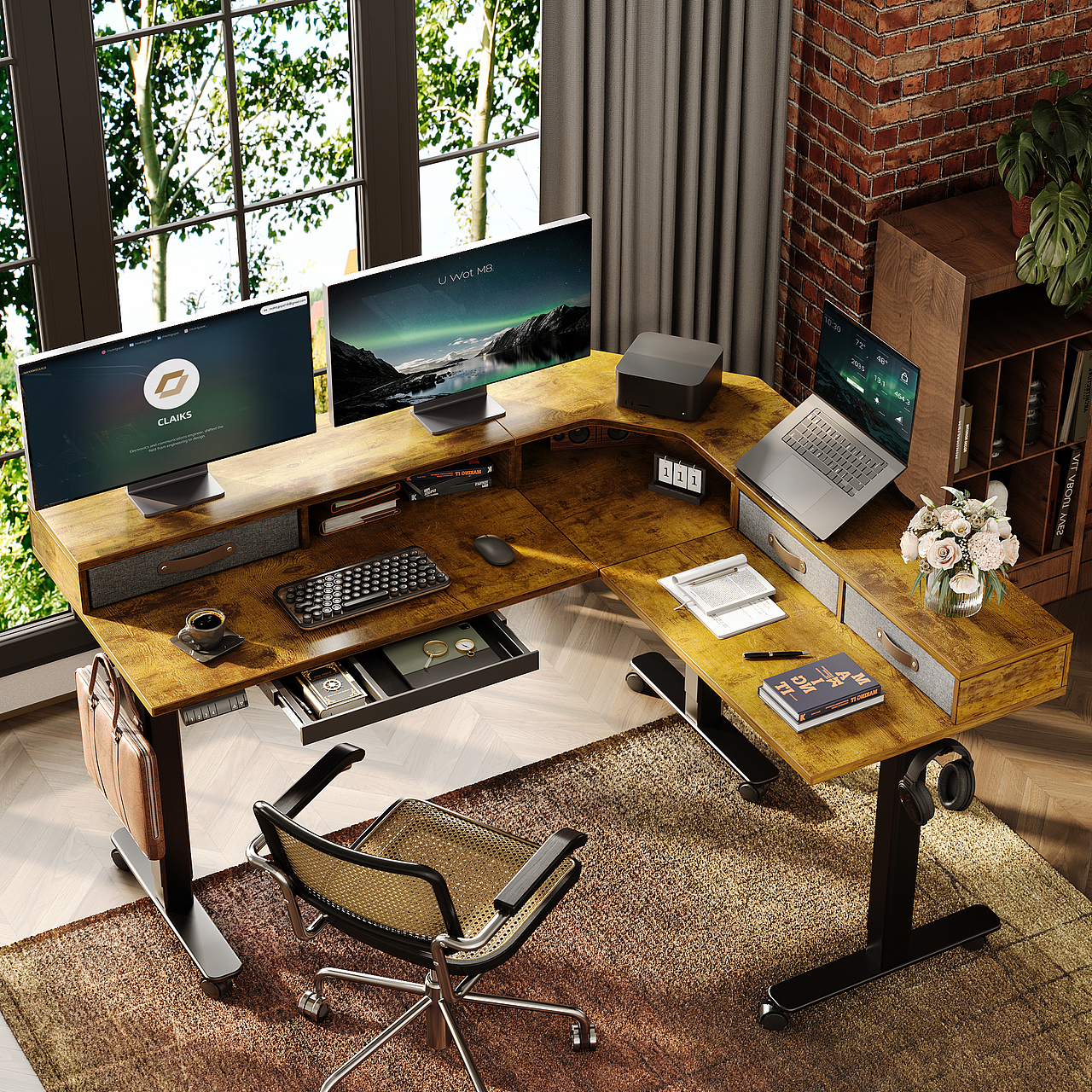 Amazon | CLaiks 双电机三转升降桌