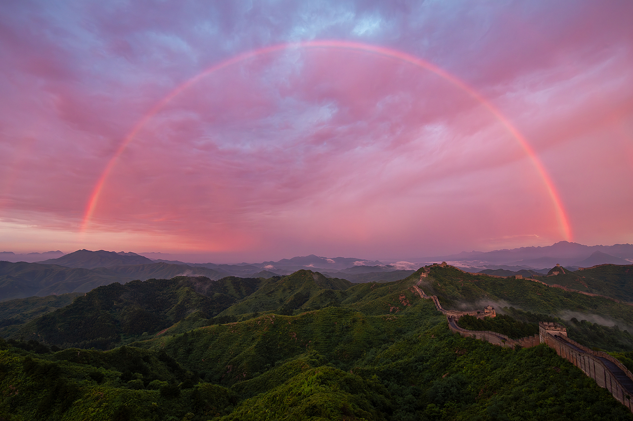 金山岭彩虹（图ZMzk0NzE1NzM2） - 风光摄影 - 站酷设计师沐夜muye原创素材 - 站酷ZCOOL