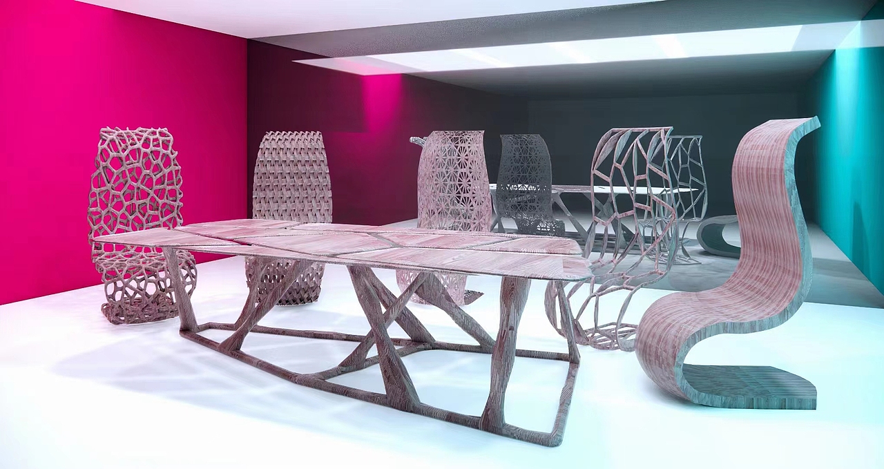 大学的一组家具设计,比较幼稚,问过家具厂,无法落地