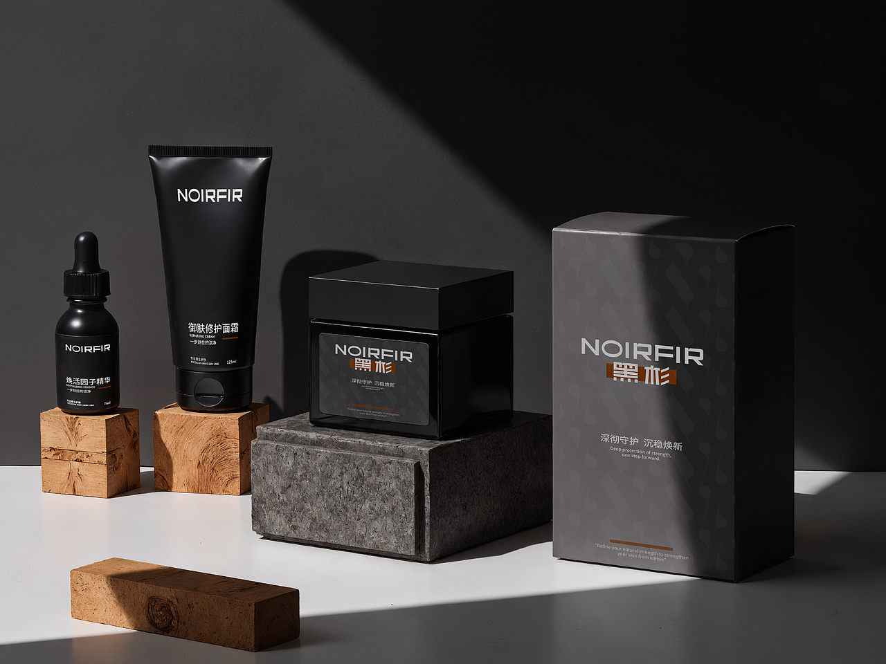 NOIRFIR | 男士护肤 品牌全案 LOGO / VI（图ZMzk0NzMwNDE2） - 品牌 - 站酷设计师绿逗粥原创素材 - 站酷ZCOOL