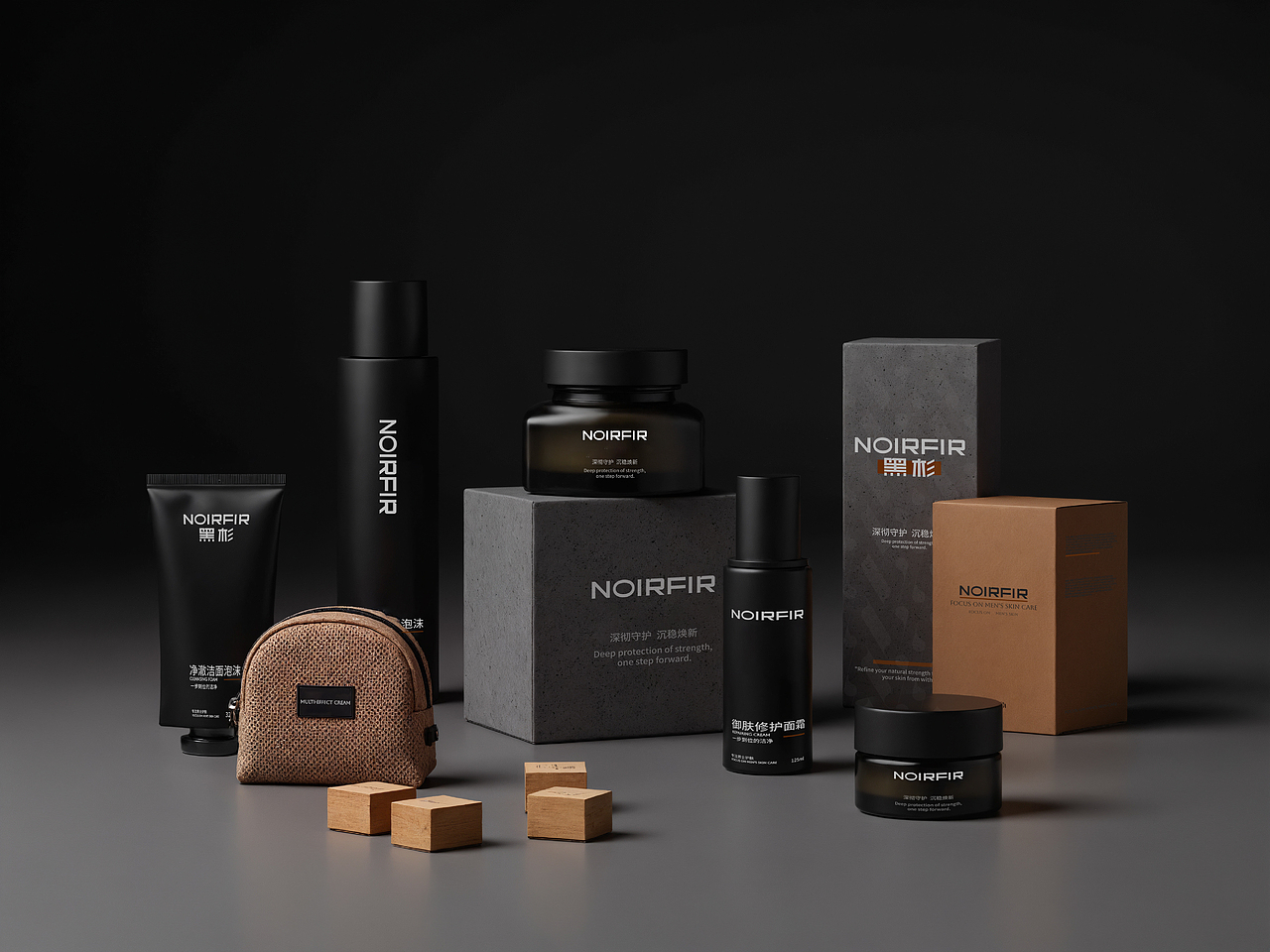 NOIRFIR | 男士护肤 品牌全案 LOGO / VI（图ZMzk0NzMwNDUy） - 品牌 - 站酷设计师绿逗粥原创素材 - 站酷ZCOOL
