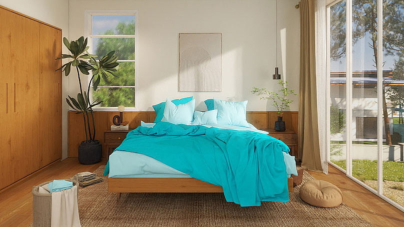 酷家乐-床品三维场景搭建和氛围图渲染（图ZMzk0NzMxODE2） - 场景 - 站酷设计师陆薇尔原创素材 - 站酷ZCOOL