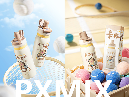 杯壶摄影丨CENSUN 卡皮巴拉不锈钢杯 x 光影集PXMIX
