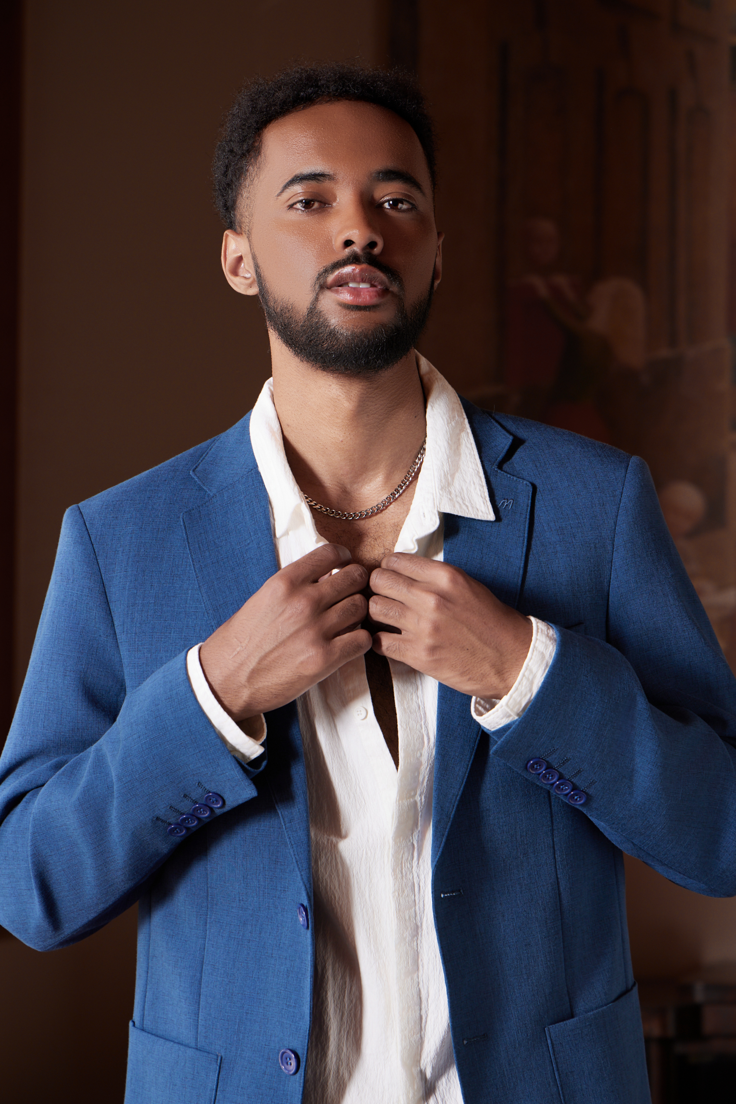 服装·西装商业摄影·黑人模特