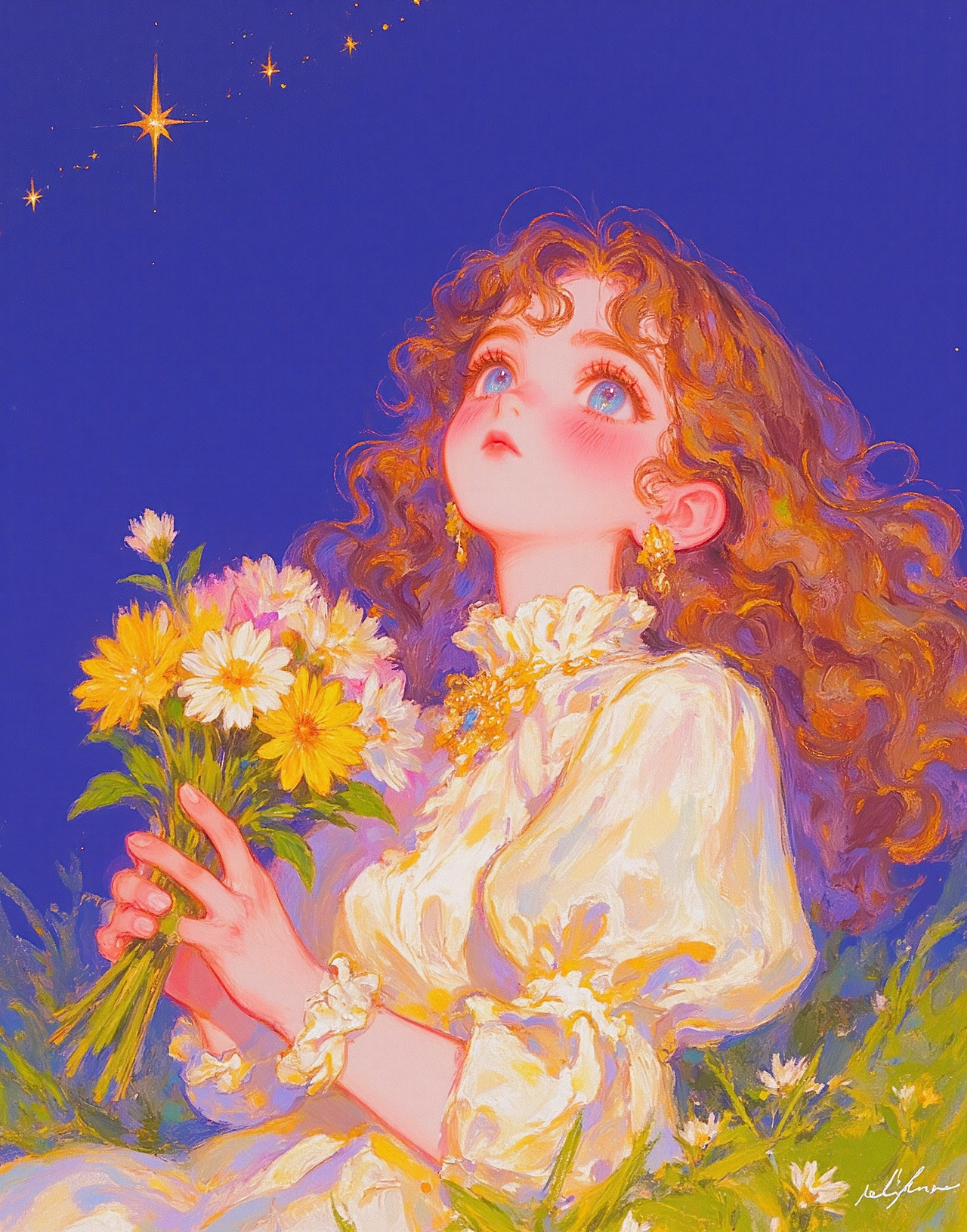 🌌「手捧花束戴星而来|头像自带仙气滤镜」