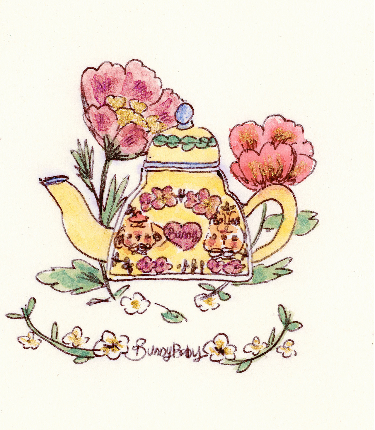 《毛球兔》水彩手绘绘本故事①（图ZMzk0NzUyODc2） - 绘本 - 站酷设计师阿萝aluo原创素材 - 站酷ZCOOL