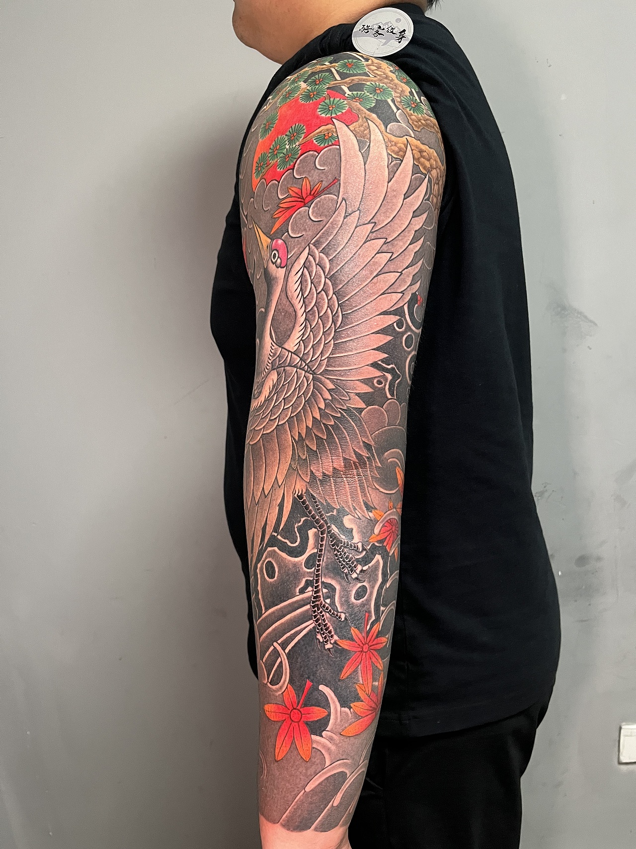 花臂纹身#老传统纹身#花臂#吴江纹身#附近纹身店#纹身（图ZMzk0NzU2Nzky） - 绘画 - 站酷设计师吴江酷客纹身原创素材 - 站酷ZCOOL