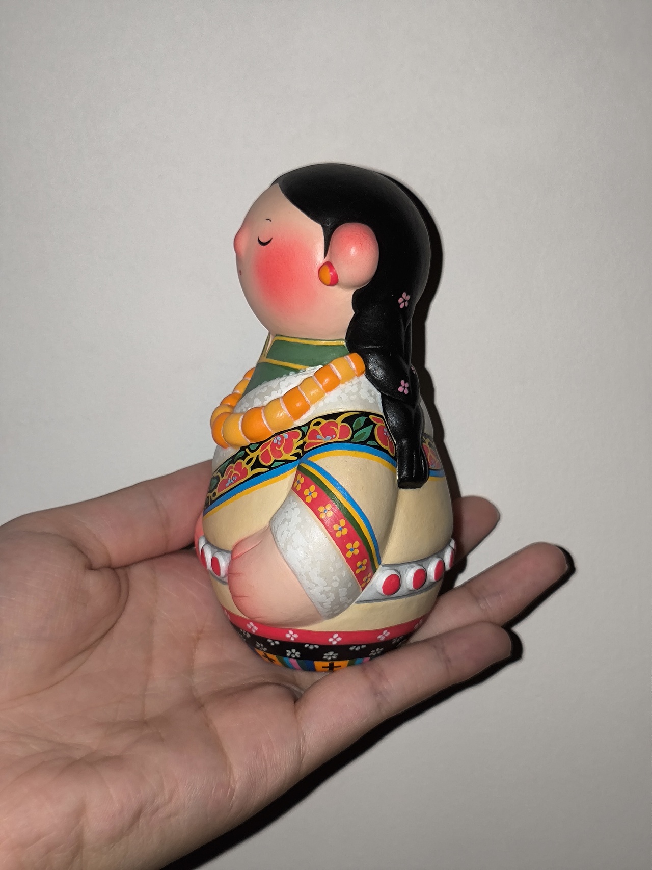 粘土手作 卓玛与格桑花