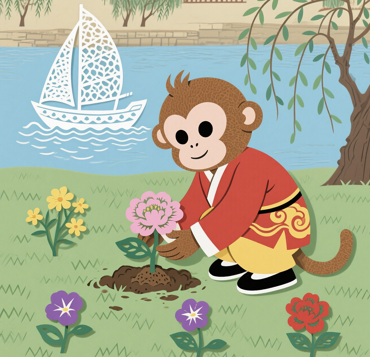 猴子在汴京种花