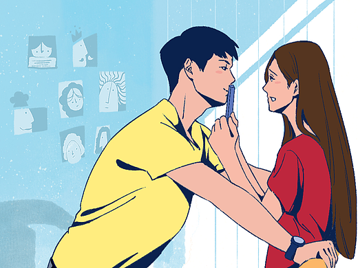 [条漫]男女kiss