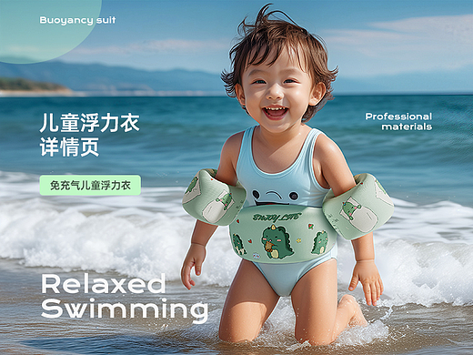 儿童浮力衣详情页