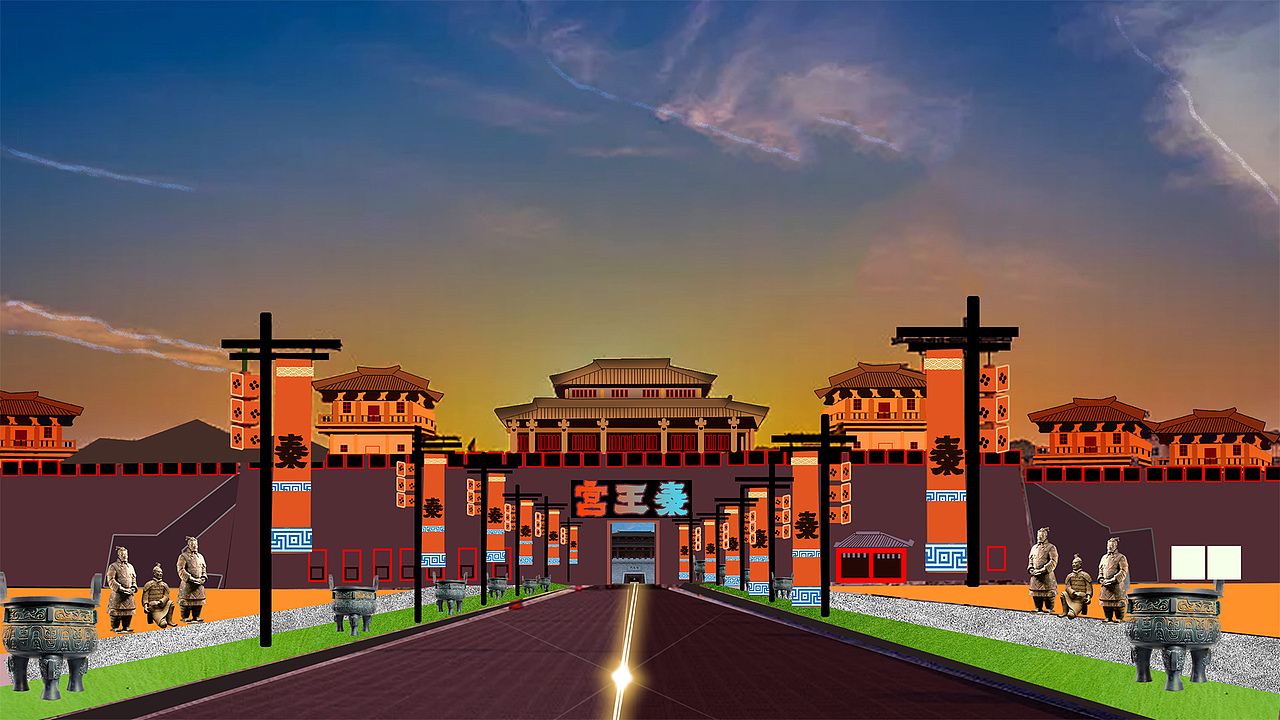 历史建筑山水   共览景区博物馆