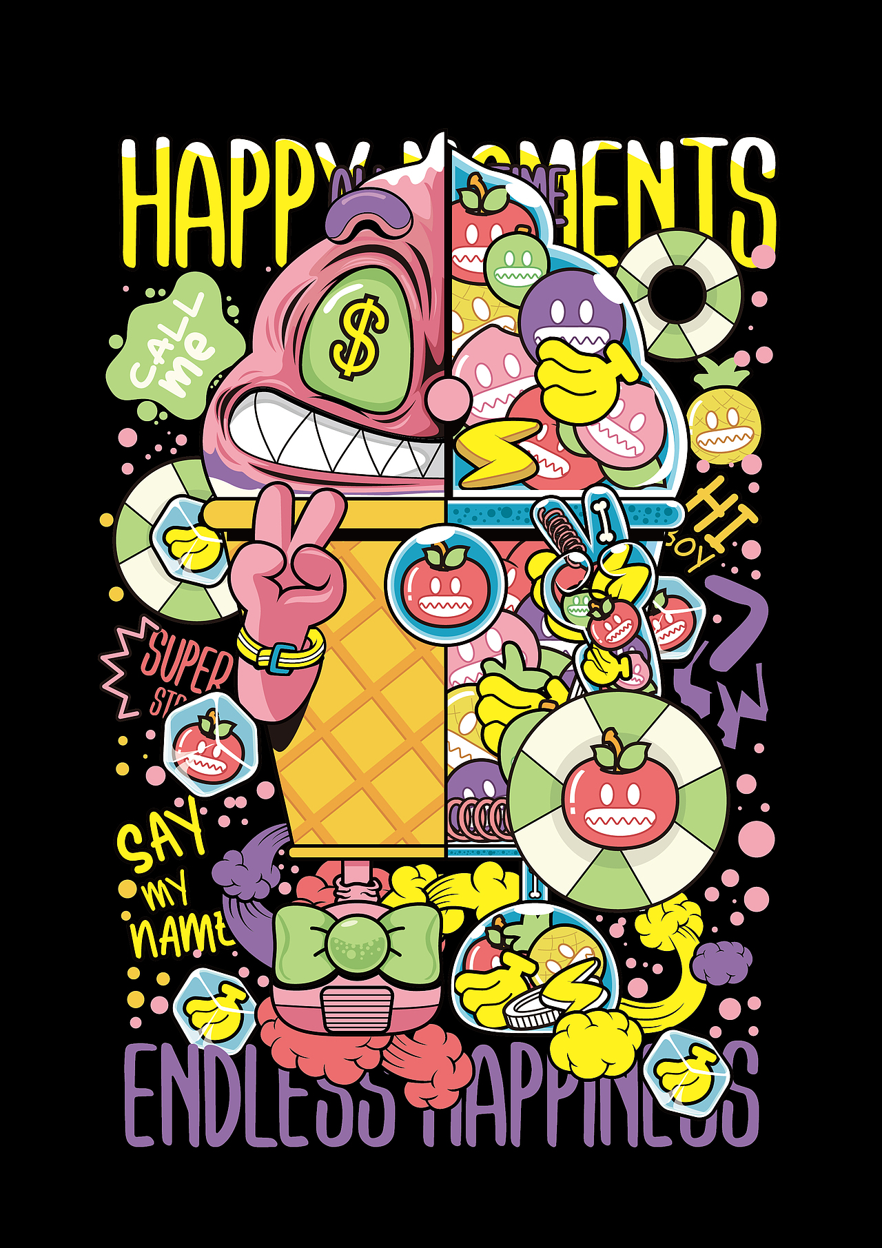 送财送财！（图ZMzk0Nzc2OTg0） - 商业插画 - 站酷设计师邪恶大鼠标插画铺原创素材 - 站酷ZCOOL