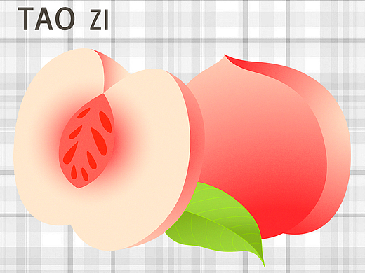 一年/四季/水果(练习7)矢量图插画