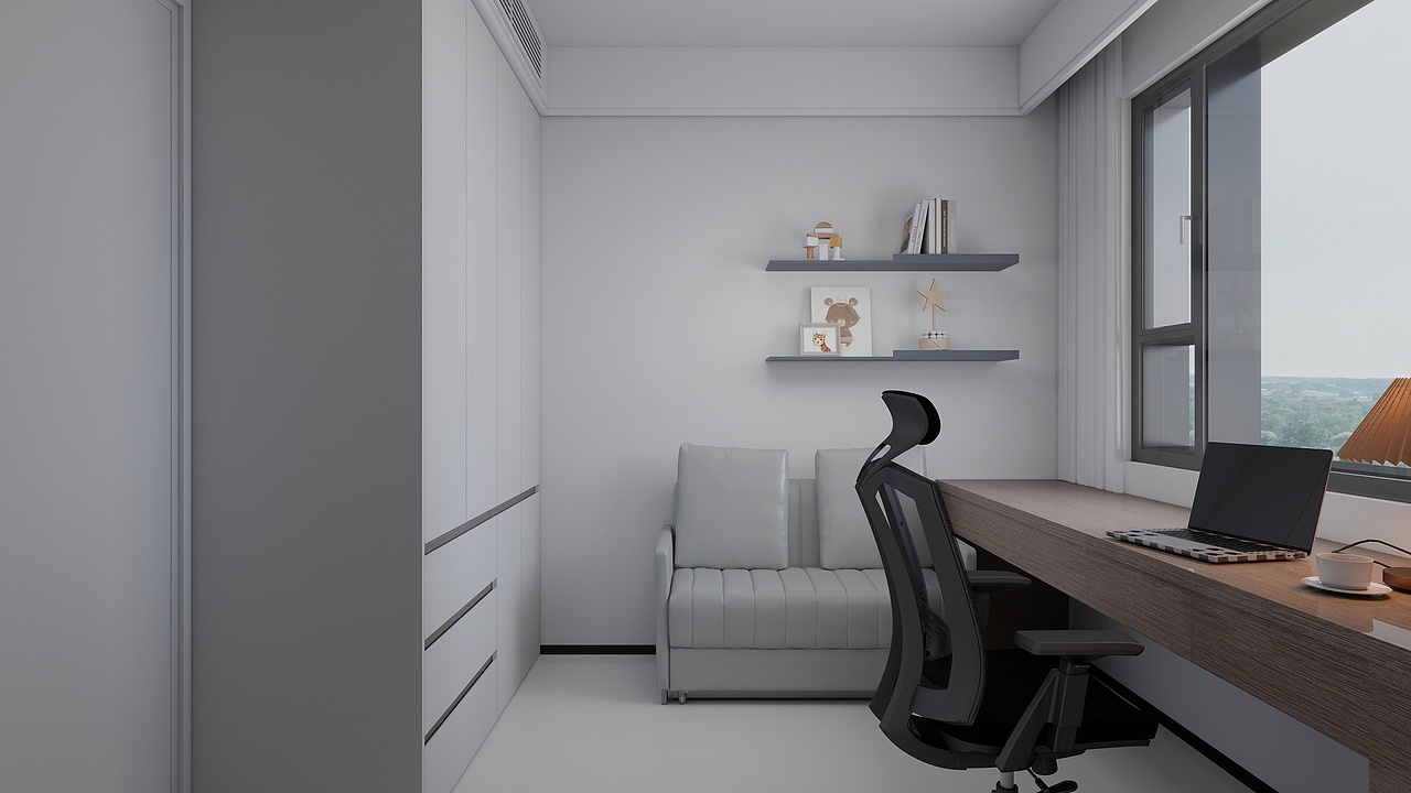 中国电建泷悦长安现代极简3室I让生活回归本真（图ZMzk0NzgxMzg0） - 家装设计 - 站酷设计师设计师丁工原创素材 - 站酷ZCOOL