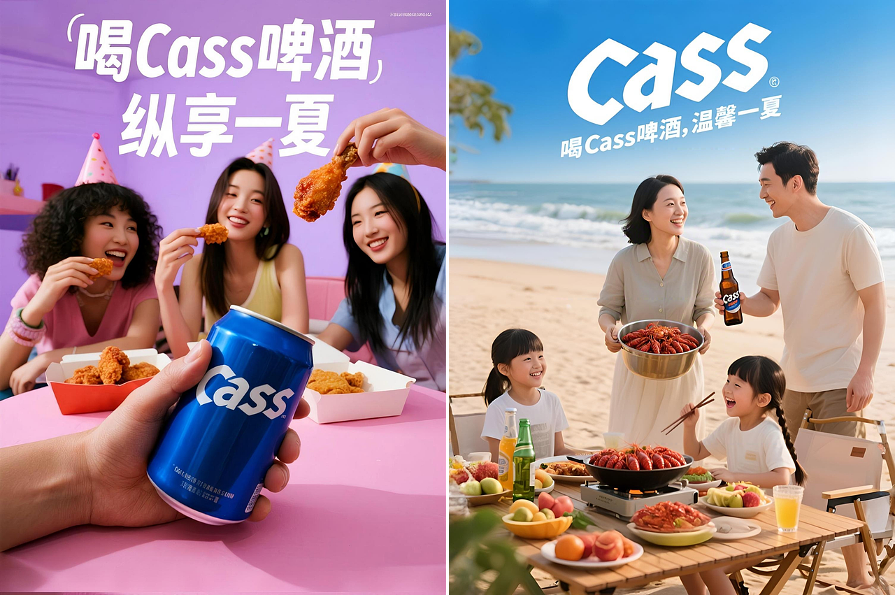Cass凯狮啤酒AIGC海报作品 | 一个符号工作室（图ZMzk0NzgxOTUy） - 海报 - 站酷设计师一个符号工作室原创素材 - 站酷ZCOOL