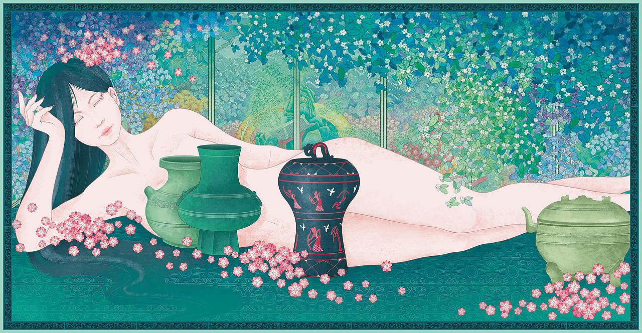 插图设计之唐诗《班婕妤》之韵