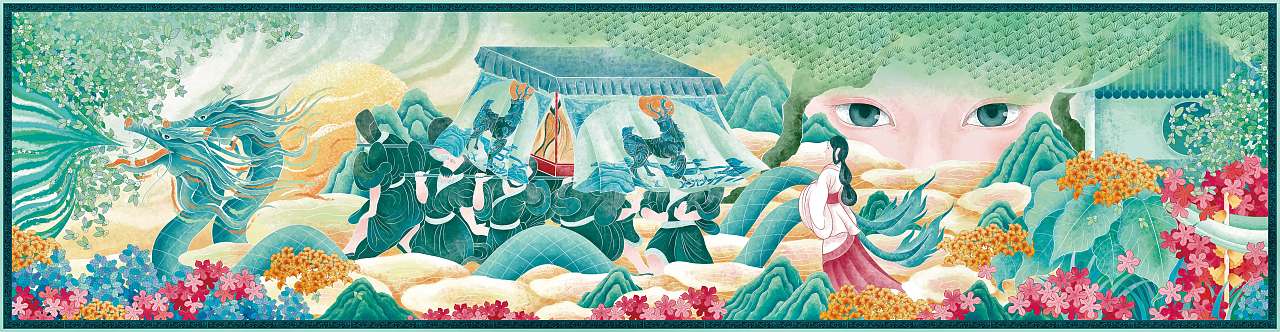 插图设计之唐诗《班婕妤》之韵