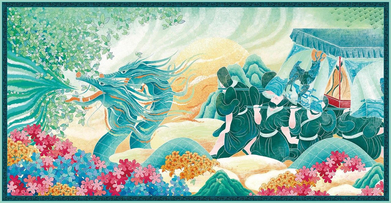 插图设计之唐诗《班婕妤》之韵