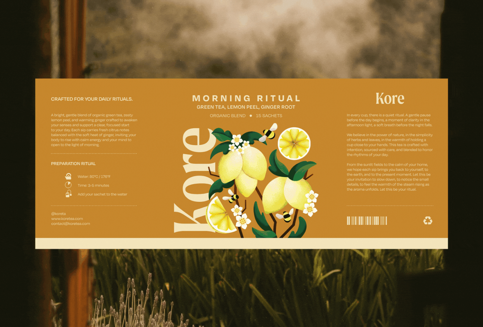 Kore有机茶包装
