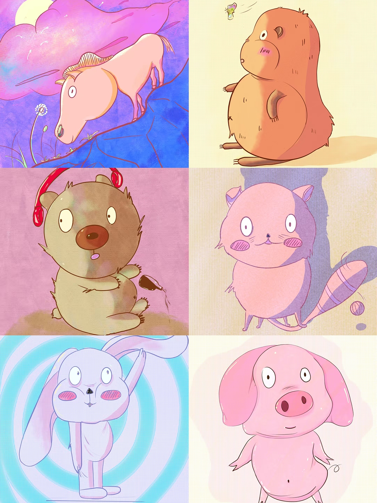 不一样系列，第一波（图ZMzk0ODA4MTEy） - 单幅漫画 - 站酷设计师漫画家菇嘟泡泡原创素材 - 站酷ZCOOL