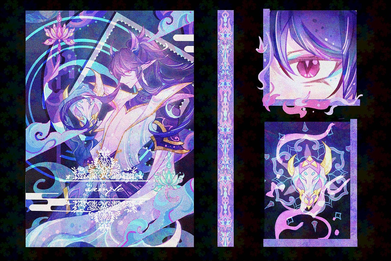 英雄联盟生日会市集·花开之约（图ZMzk0ODA4Njg0） - 艺术插画 - 站酷设计师黄花菜鸽子汤原创素材 - 站酷ZCOOL