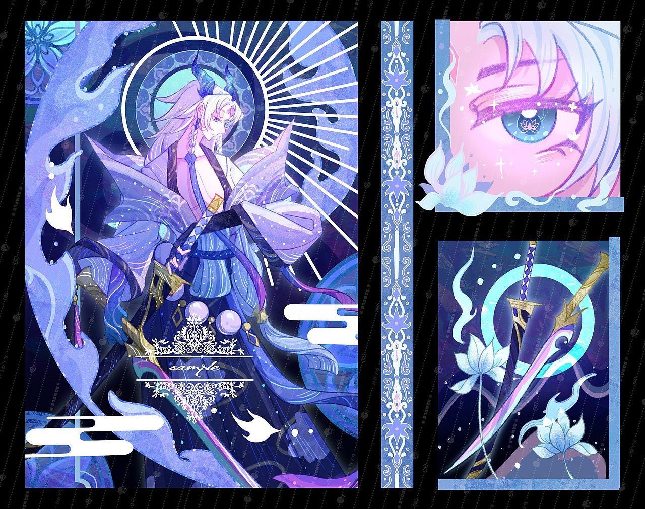 英雄联盟生日会市集·花开之约（图ZMzk0ODA4Njg4） - 艺术插画 - 站酷设计师黄花菜鸽子汤原创素材 - 站酷ZCOOL