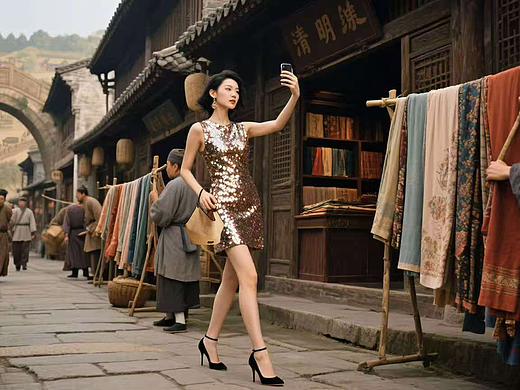 清明街市的时尚闯入